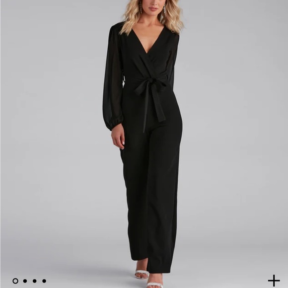 Windsor Pants & Jumpsuits Windsor Perfectly Posh Tie Waist Jumpsuit Poshmark